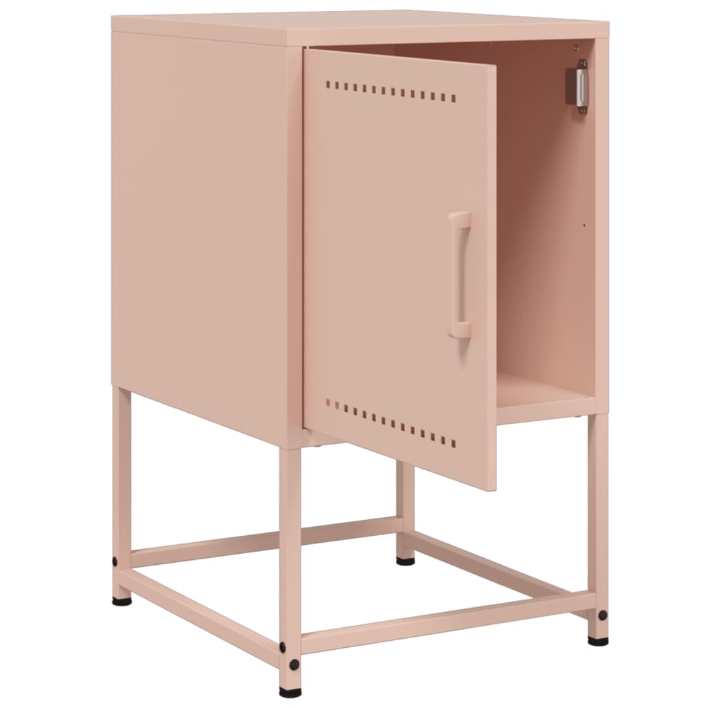 Nightstand Pink 36 x 39 x 60.5 cm Steel