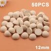 5/10/20/30/50Pcs Natural Half Wooden Beads Half Unfinished Wood Balls Split Wood Beads For Diy Craft Toy Home Decor