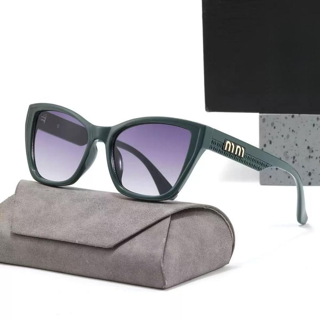 Women's Fashionable and Retro Cat-eye Sunglasses UV400 Ultraviolet-proof Outdoor Large Frame Shades Glasses Eye Protection
