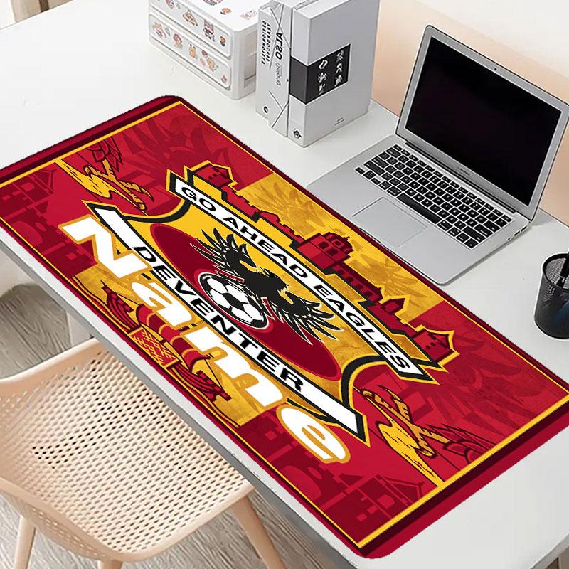 Custom Name Personalized Go Ahead Eagles Pattern Mousepad, Laptop PC Desk Mat, Decorative Desk Mat for Home Keyboard Pad Gift