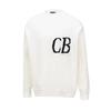 Trendy Unisex CB Logo Jacquard Knit Pullover Sweater
