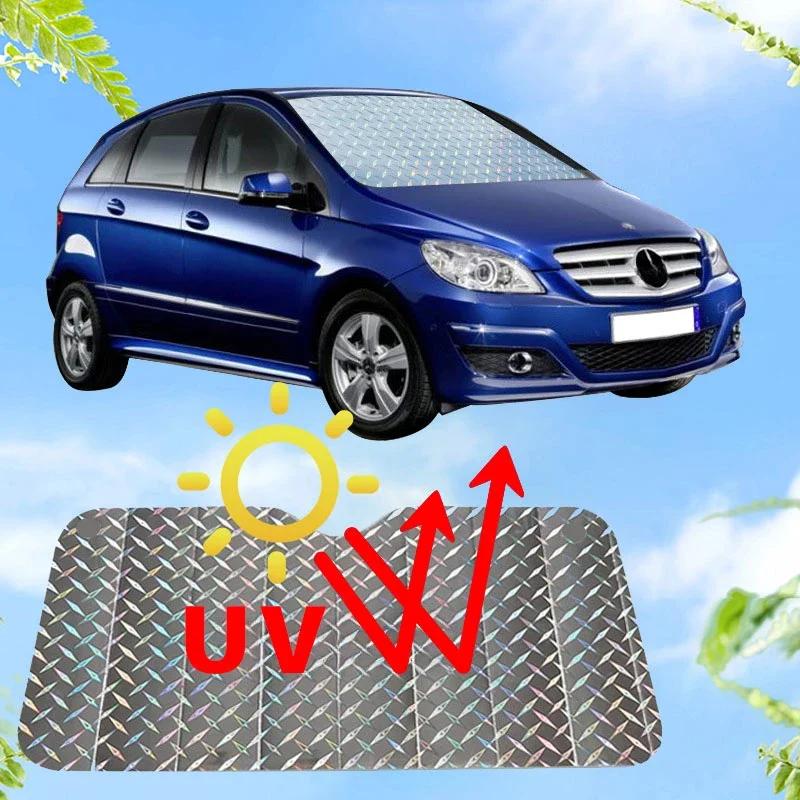 Car Laser Front Window Sun Shade Mat Pad Thick Laser Season Thermal Insulation Visor SUV Off-Road for Auto Styling Accessories