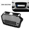 Front Bumper Radiator Grille ADA37840 RS Style Gloss Black Front Mesh Bumper Grill for 8V Facelift 2017 to 2020