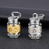 Pendentif Bouddhisme Acier Titane Rétro Mantra Shurangama pour Collier Boucle d'Oreille