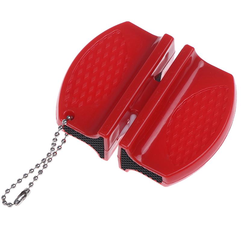 Portable Mini Kitchen Knife Sharpener Kitchen Tools Accessories Creative Butterfly Type Two-Stage Camping Pocket Knife Sharpener