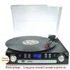Digitnow! Bluetooth Vinyl Record Player Platine tournante, cassette, radio et entrée auxiliaire avec port USB et codage SD - Télé...