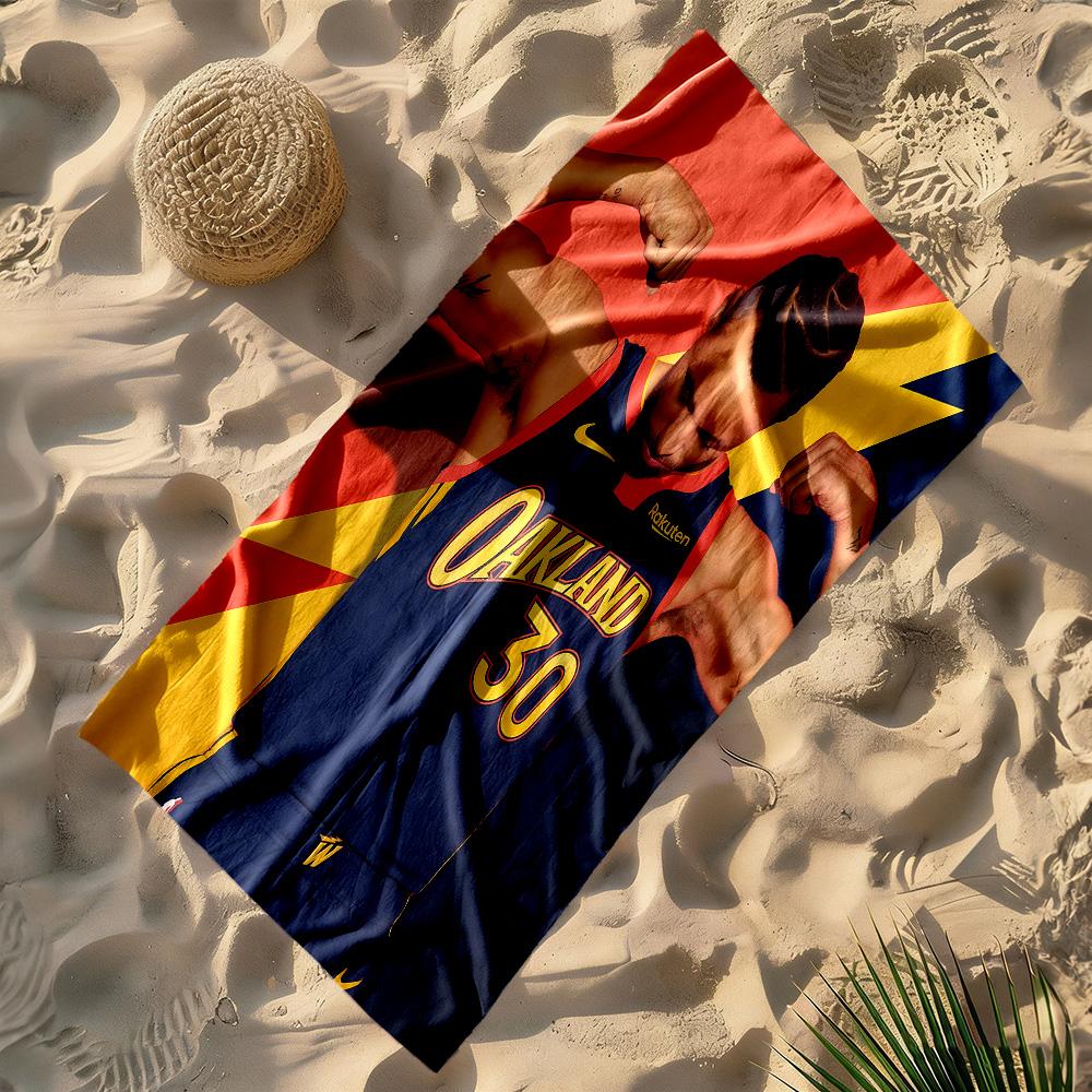 Golden State Warriors Team Beach Towel High Absorbency & Quick-Dry Comfortable Lightweight