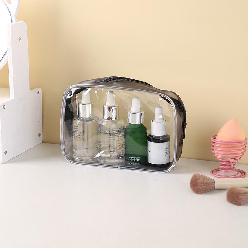 1 PC PVC Wash Bag Travel Portable Transparent Waterproof Makeup Storage Cosmetic Organizer Large Capacity Makeup Bag