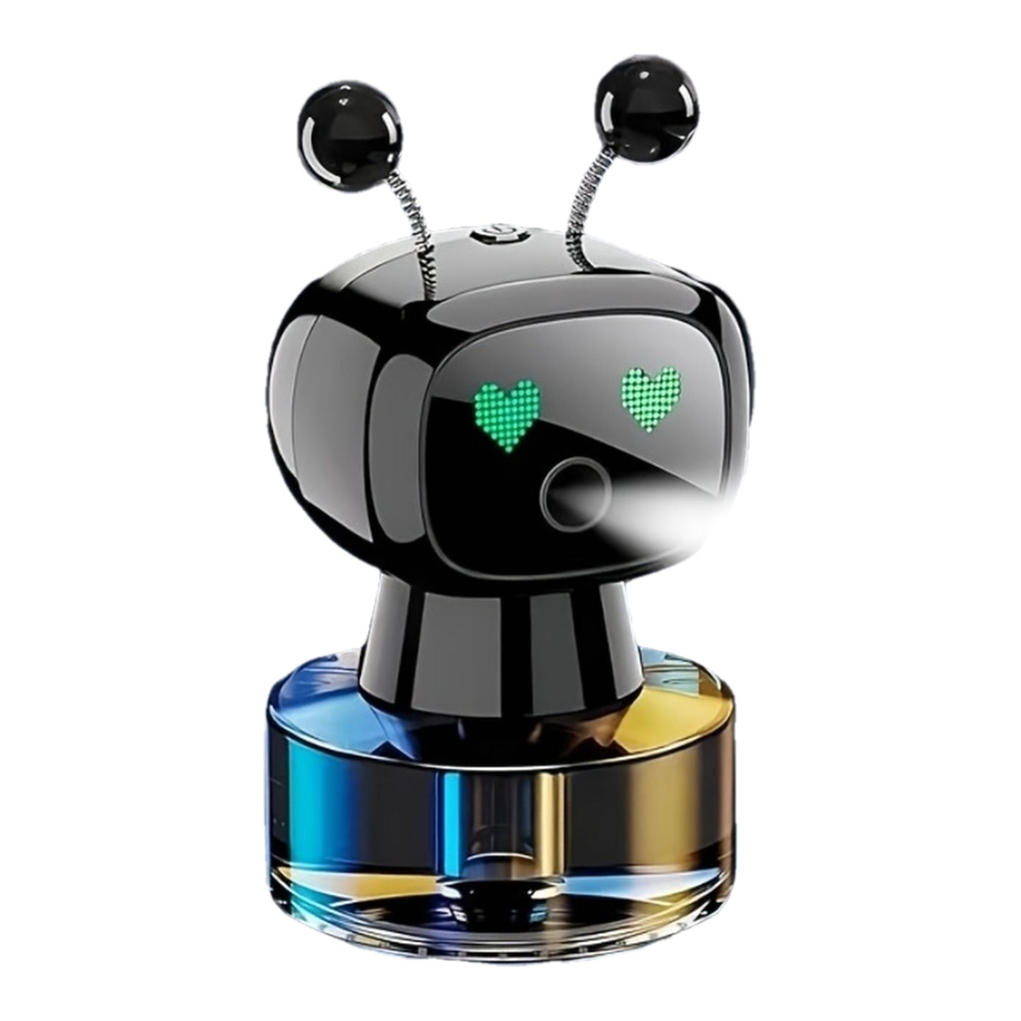 Deodorante per Auto Smart Robotico Start-stop Spruzzatore di Fragranza Espressione AI Commutazione Creativa Ricarica USB