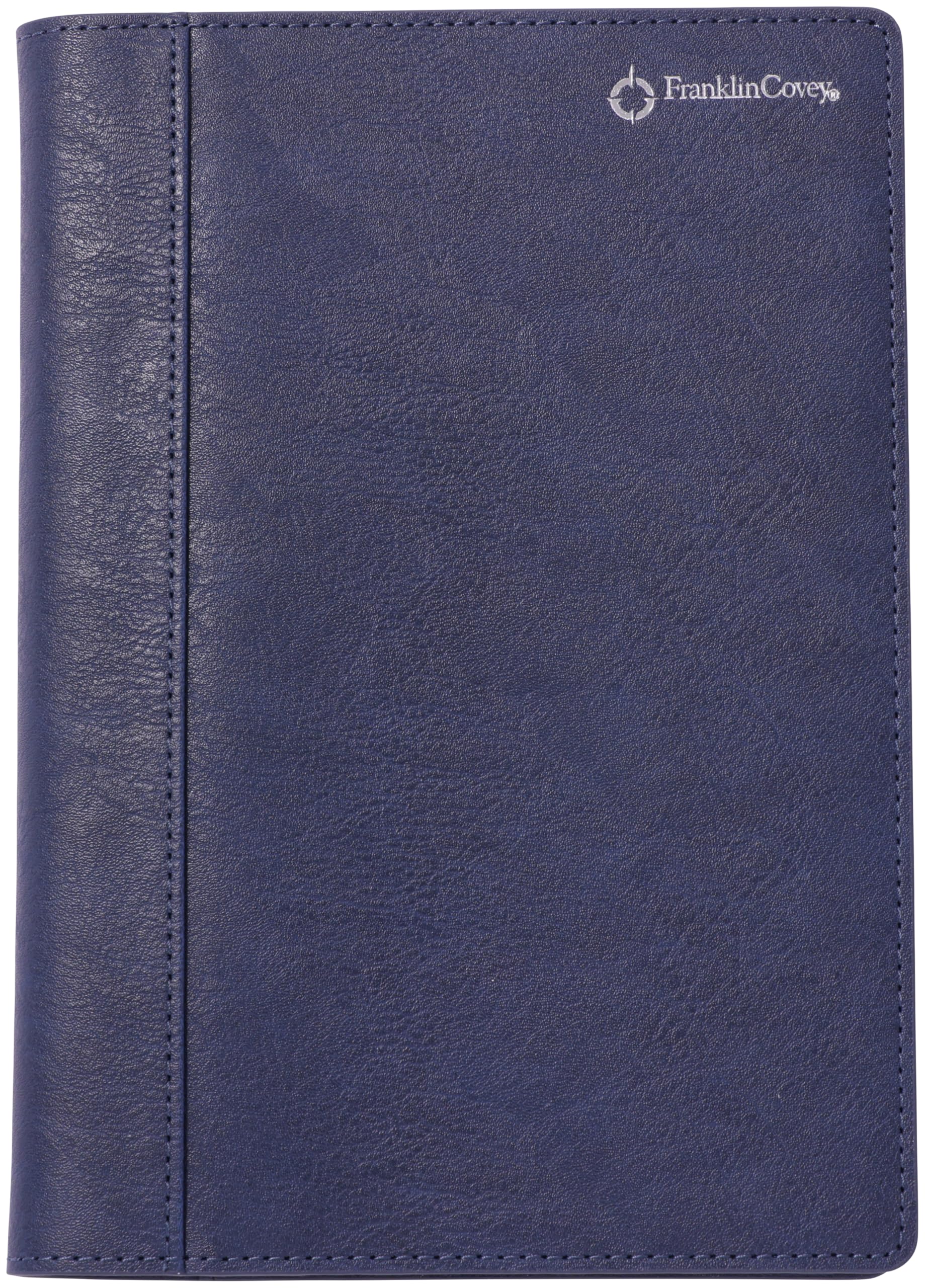 

Franklin Planner One Page Per PU Synthetic Starting April 86485 Organizer, Day, Leather, 2025, B6, Navy,