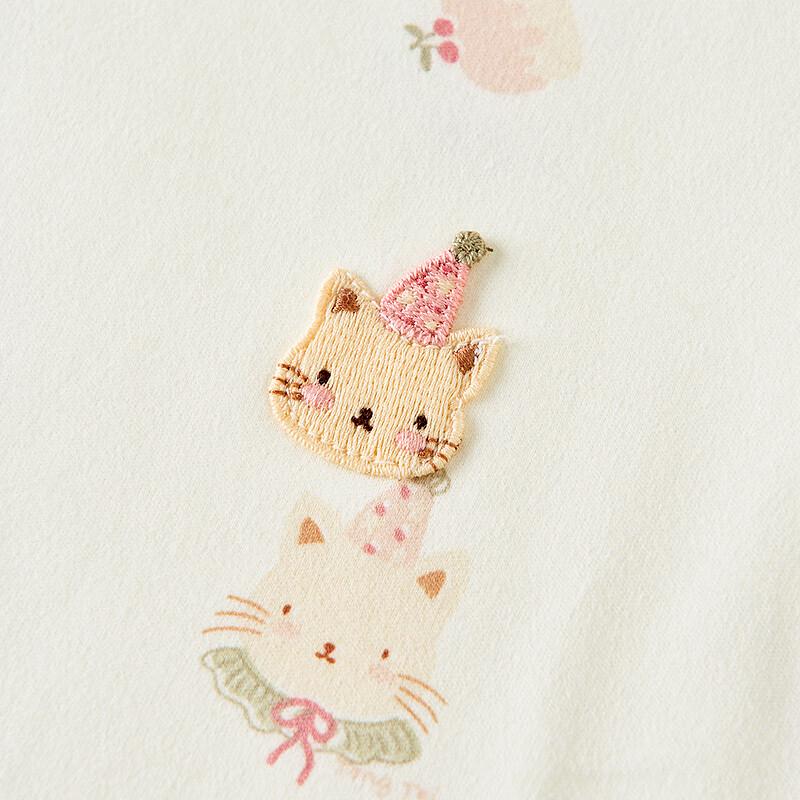 Tongtai Pure Cotton Newborn Spring Autumn Long-Sleeve Romper