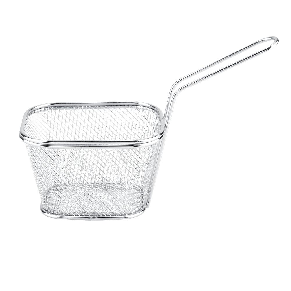 Mini Stainless Steel Chips Deep Fry Baskets Food Presentation Strainer Potato Cooking Tool