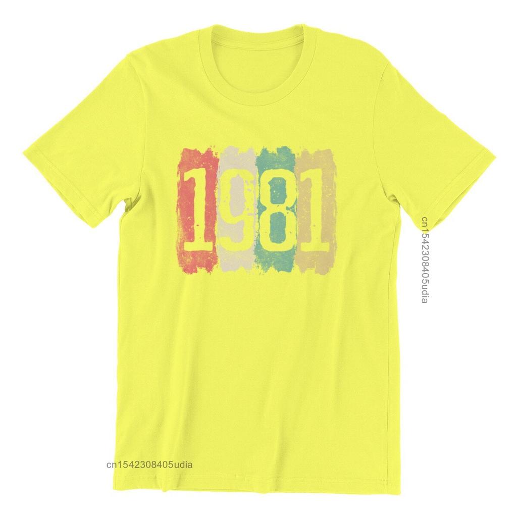 40th Birthday 40 Years 1981 Vintage Men’S Premium T-Shirt Games Pink Punk New Tops Shirts Men Tshirts Graphic