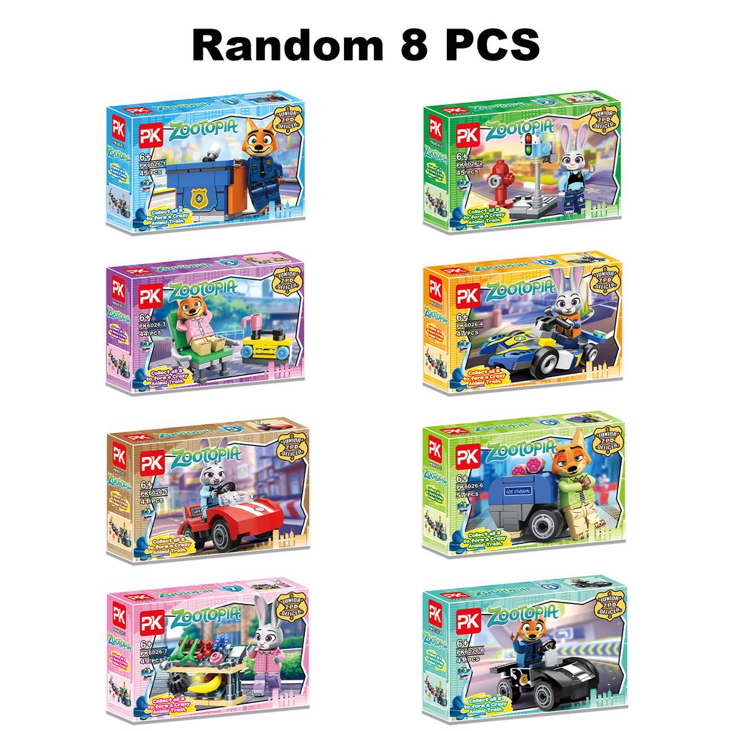 Zootopia 2 Building Blocks Set Judy Rabbit Nick Fox Series Anime Figurine Brick for Kids Christmas Birthday Toys Gifts Blind Box