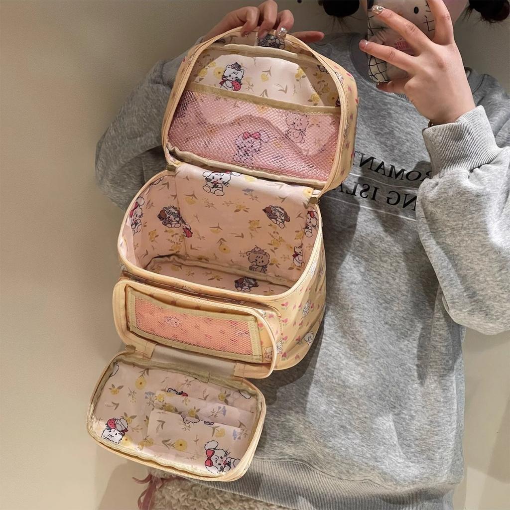 2026 New High-end Cute High-aesthetic Makeup Bag Women's Large Capacity Travel Portable Handheld Waterproof Storage Bag