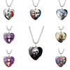 Unique Nightmare Before Christmas Sweater Necklace Heart Shaped Colorful Cartoon Accessories