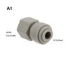Homebrew Draft Beer Push In Fittings 1/4" 5/16" 3/8" Food Grade with EPDM O-ring Leaking Free