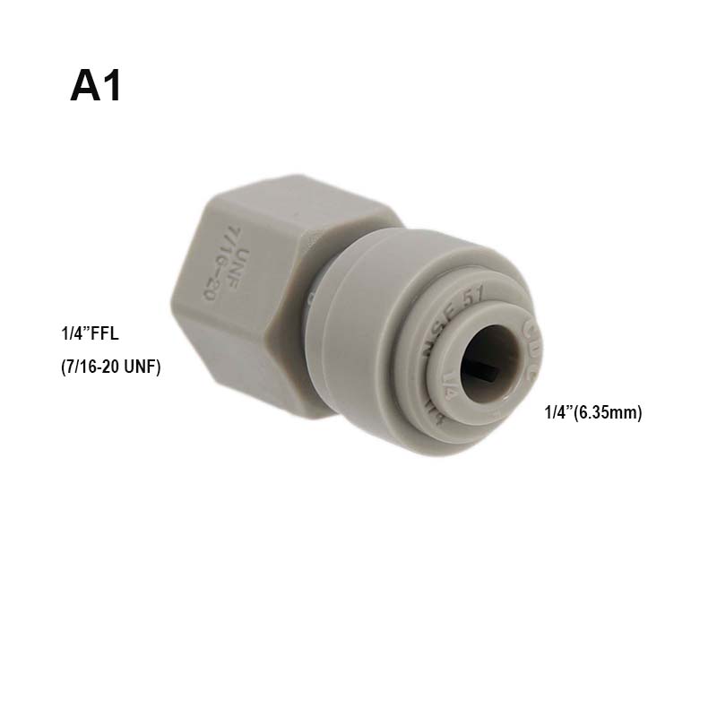 Homebrew Draft Beer Push In Fittings 1/4" 5/16" 3/8" Food Grade with EPDM O-ring Leaking Free