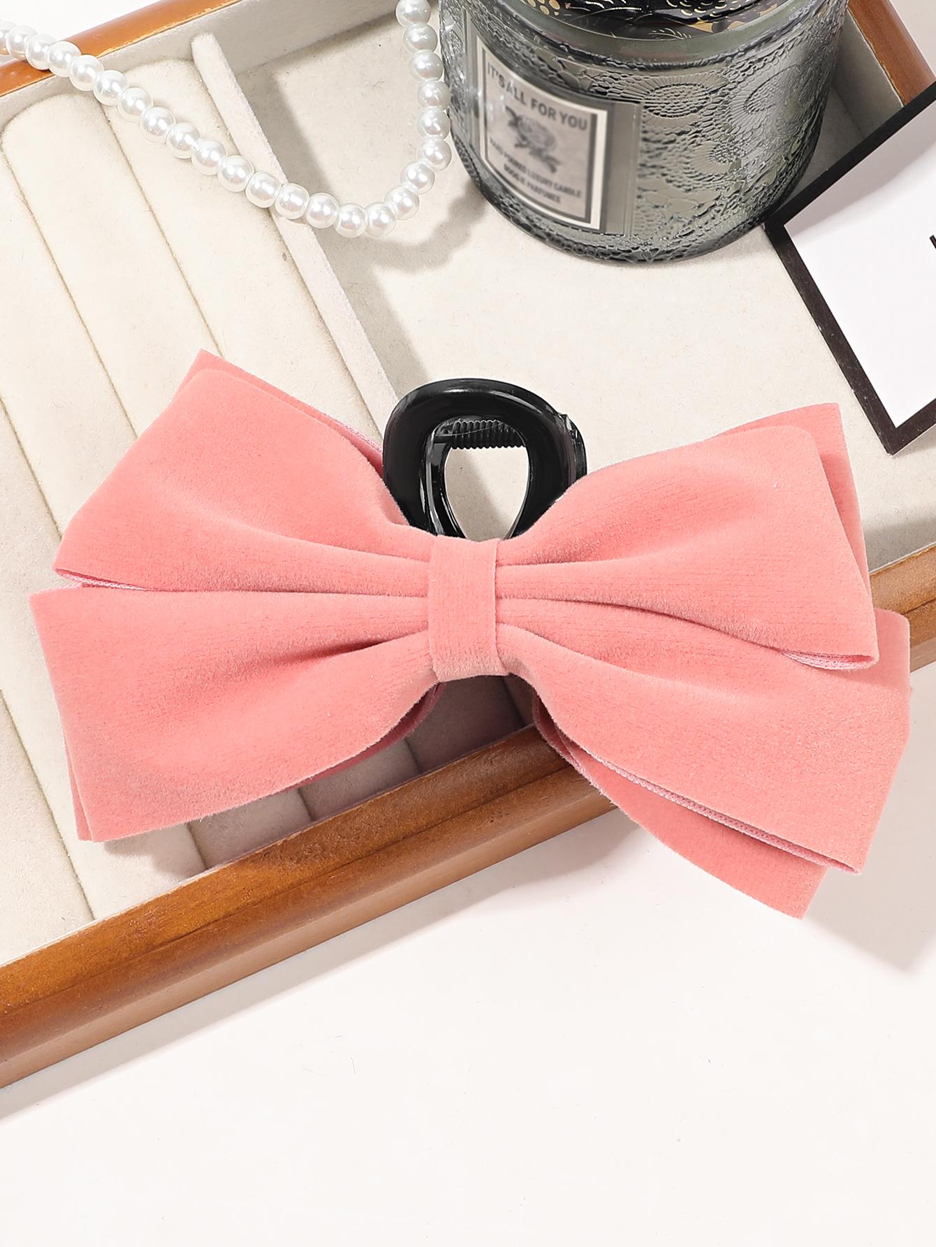 

1 шт. атласный бант-заколка-краб для женщин и девочек, бант-заколка-краб для волос, стильная сильная фиксация, заколка-краб для густых тонких волос