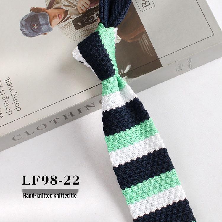 Stylish British Casual Slim Fit Knit Wool Tie, Unisex, 6cm Width.
