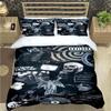 M-Mikey Way-My Chemical Romance Stampe Set Biancheria da Letto Set Articoli per il Letto Set Piumone Adolescenti Ragazze Cartoni Animati Twin Singolo Regalo per Bambino