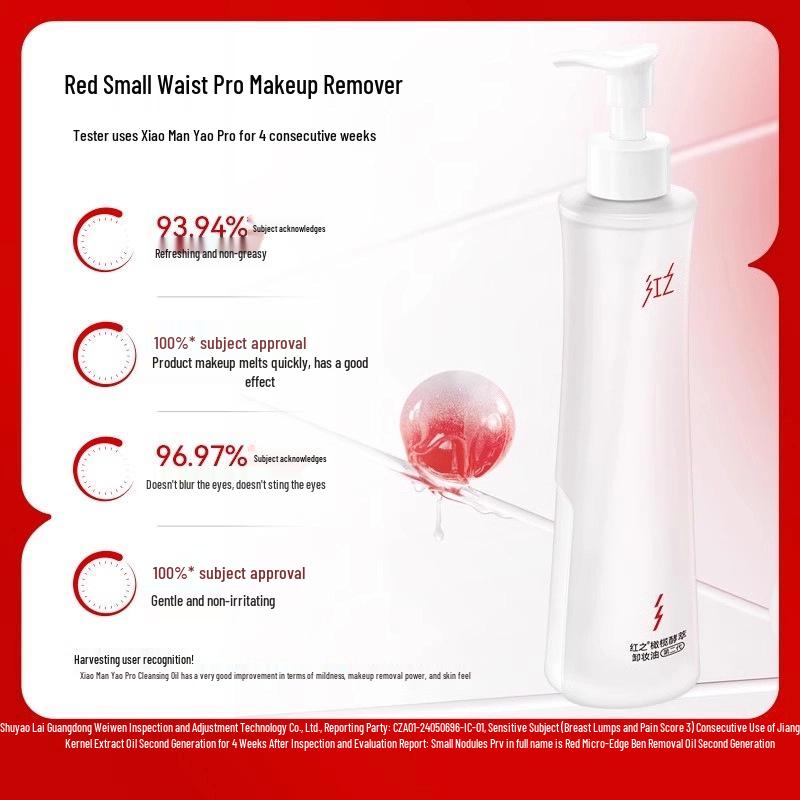 30ml Multi-Effect Red Cleansing Oil Sample for Gentle Makeup Removal – Face, Eye, and Lip.