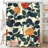 Vintage Floral Print Shower Curtain Perfect Addition for Your Bathroom Decor
