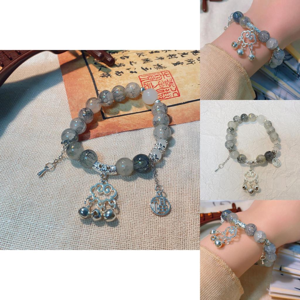 Fashionable Ethnic Style Peace Lock Bracelet With Vintage Charm For Summer 2024