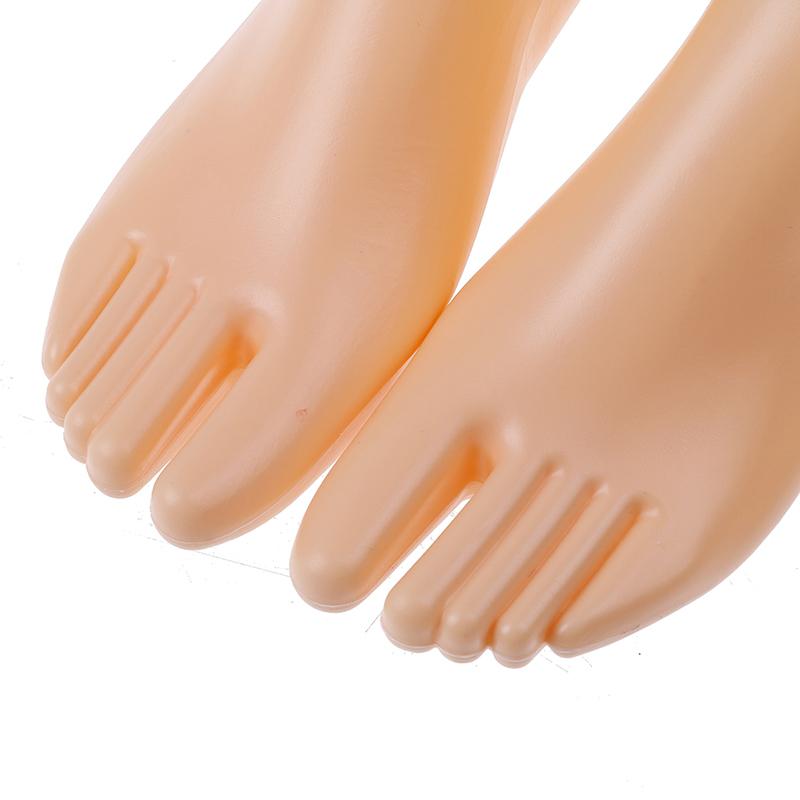1 par kvinnelige føtter mannequin modell for fot thong stil sandal sko sokk Display