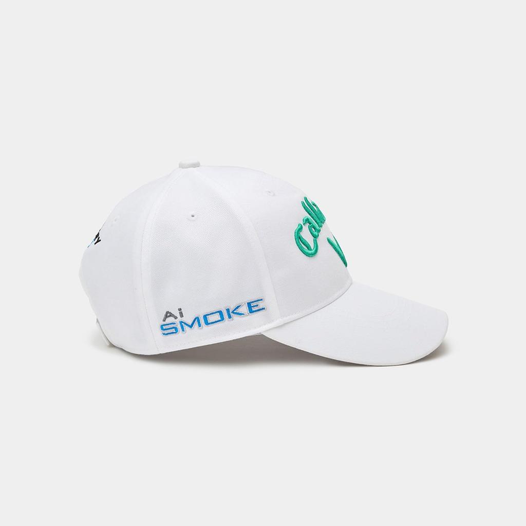 Callaway Tour TW Golf White X FR Men's Cap, JM, Hat, 24SS_1036, Green,