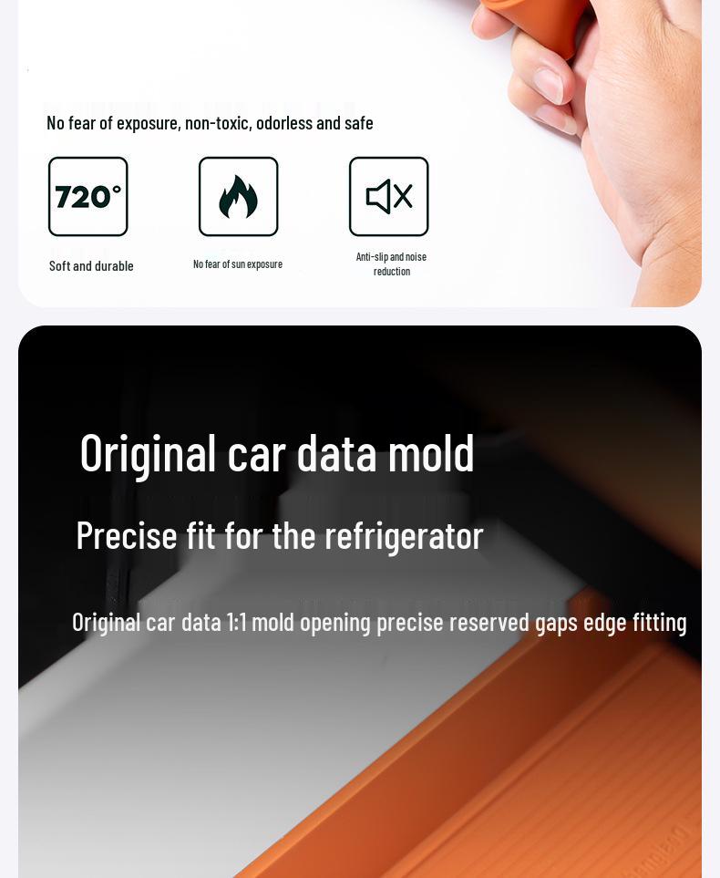 Silicone Cup Holder Pad for Ideal I6/i8 Rear Seat Refrigerator