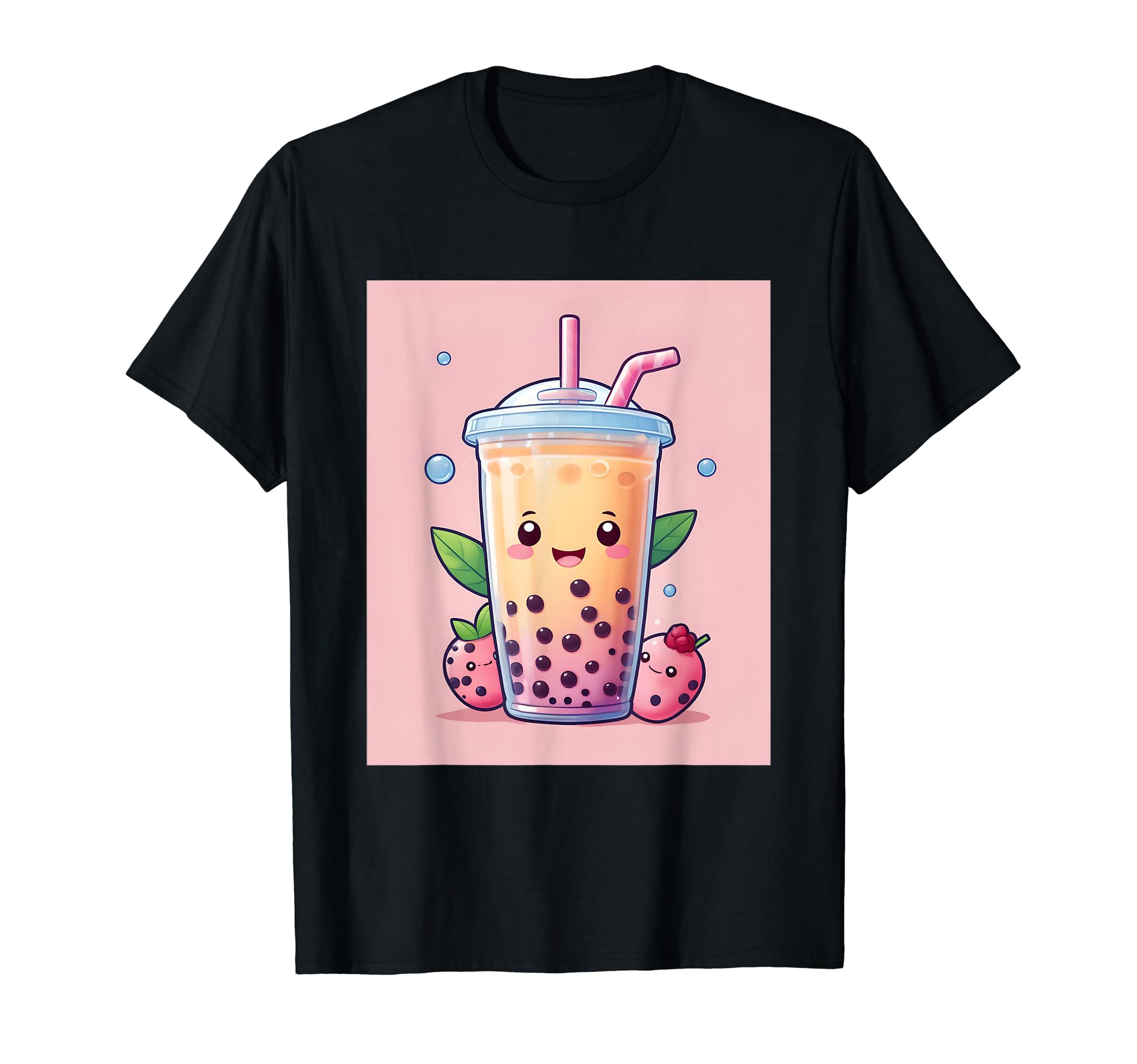 

Stuff Print Kawaii, Boba, Cute, Kibi, Japanese, T-Shirt чорний