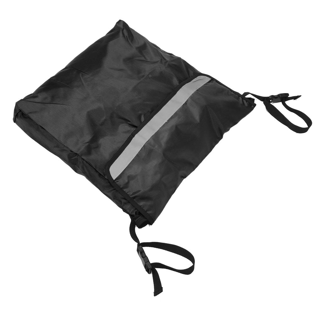 Wheelchair Bag Adjustable Shoulder Strap Waterproof Large Capacity Storage Wheelchair Carry Pack for Outdoor Black