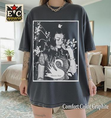 Comfort Colors 1717 Vintage Mazzy Star Band , 90s Band Shirt, Swan Music, Cute Shirts, Trendy Shirts, Goth Shirts MS002 T-Shirt Mens Kids