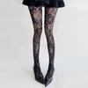 Women'S Gothic Fishnet Tights Lace Stockings Elastic Jacquard Hollow Out Pantyhose Leggings