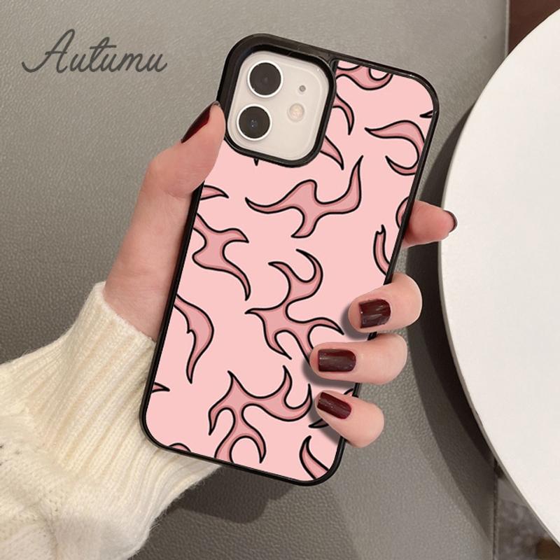 Flames Phone Case for iPhone 11 12 13 14 Pro Max mini X XR XS SE 2020 5 6S 7 8 Plus Samsung Galaxy S21 S22 Cover shell