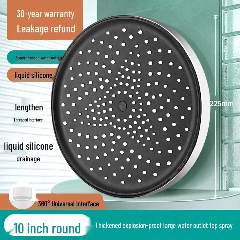 High-Pressure Single Nozzle Shower Head Set