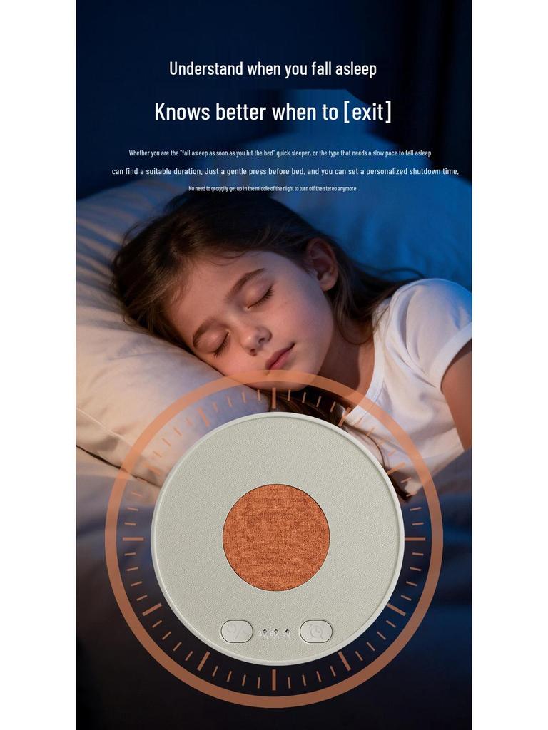Ultra-thin Bluetooth Sleep Speaker for Pillow: White Noise, Music, Timer, Sleep Aid