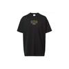 T Shirts Men's Black Crew Neck Moderate 80370851