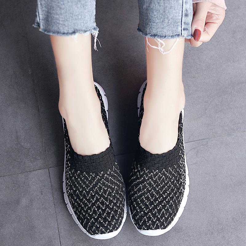 Summer Handmade Slip on Braid Beach Shoes Women Moccasins Plus Size Casual Espadrilles Breathable Sneakers