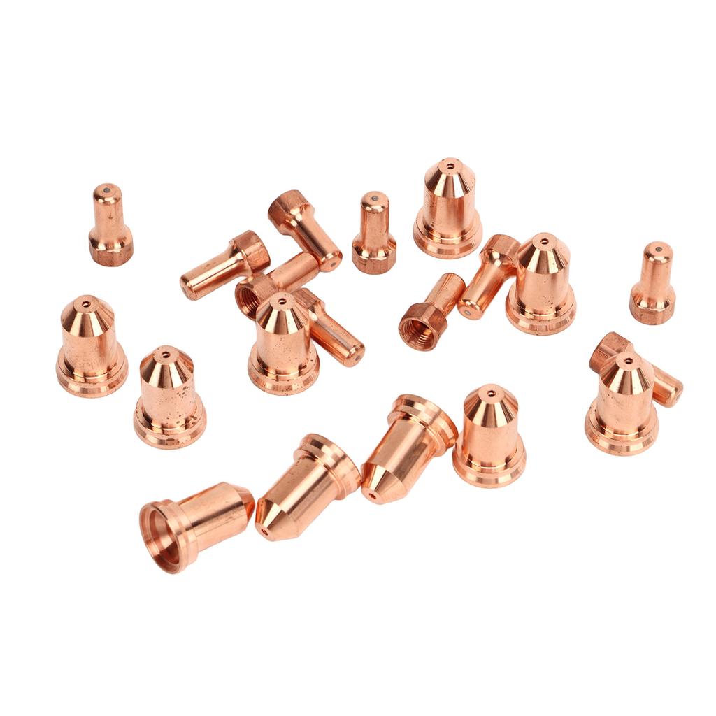 20Pcs Plasma Electrode Tip 52558 51311 P1.3 Nozzle Brass Consumables for PT80 IPT‑80 PTM‑80