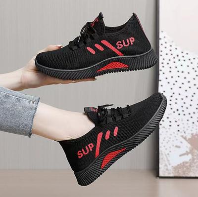 New Casual Women's Sneakers Lace-up Breathable Soft Sole Lightweight Running Shoes Comfortable Student Shoes
