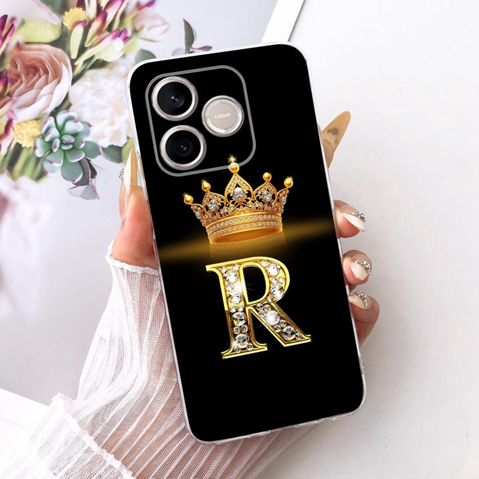For Honor 600 Lite Honor600 2026 Fashion Crown Letter Phone Case For Honor 600 600Lite 5G Soft Silicone TPU Cases