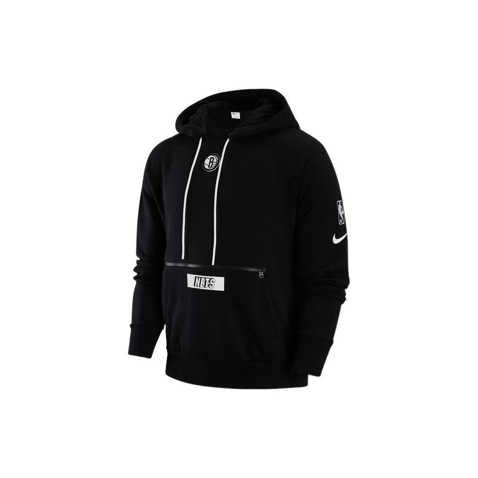 New Nike Nba Brooklyn Nets Courtside Fleece Loose Fit Hoodie DR2298-010