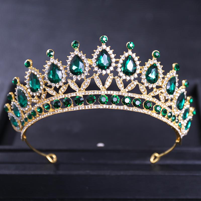 

Винтажные хрустальные диадемы и короны в стиле барокко со стразами, королева, конкурсная диадема, корона, свадебные аксессуары для волос, ювелирные изделия