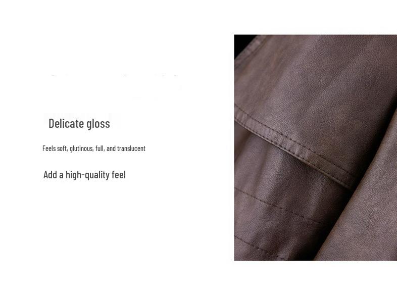 Women's Mid-Length Sheepskin Leather Trench Coat - 2025 Spring/Autumn Fashion in Small Sizes