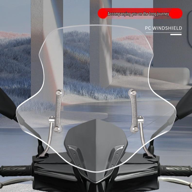 Clear Windshield for Suzuki AY125 Motorcycle/Scooter: Wind & Rain Protection