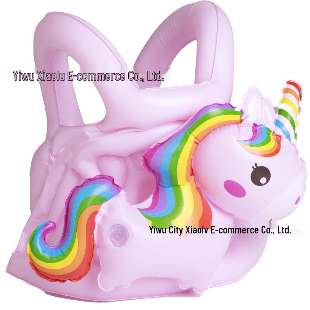 Xiaolü Rainbow Unicorn Inflatable Swim Vest for Kids