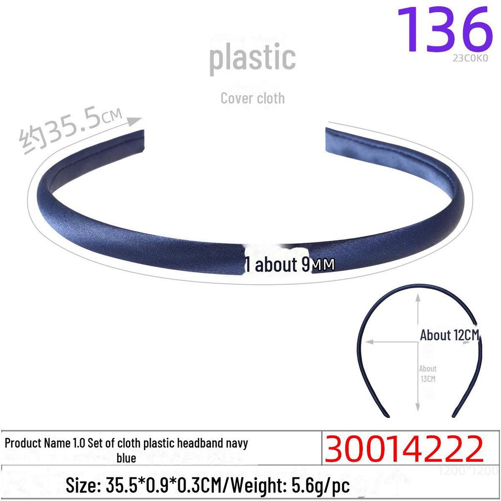 1.0CM Plastic Headband for DIY Hair Accessories