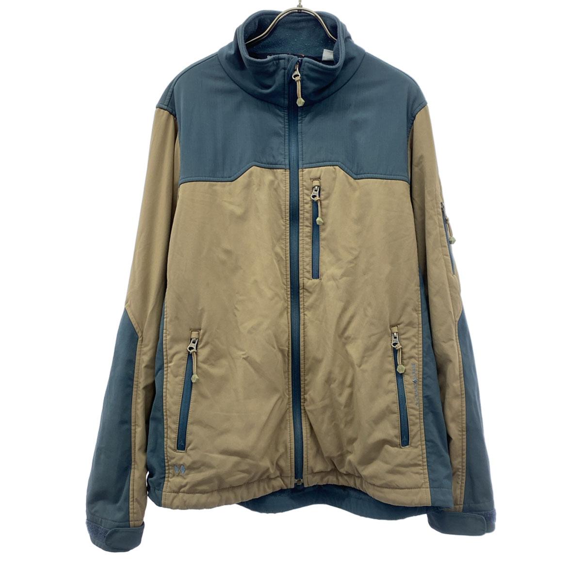 

BLACK DIAMOND Logo embroidery Zip jacket M Beige Back fleece Men s Used